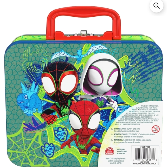 Marvel Spidey Puzzle Tin with Red and Blue Heroes - Picture 11 of 12